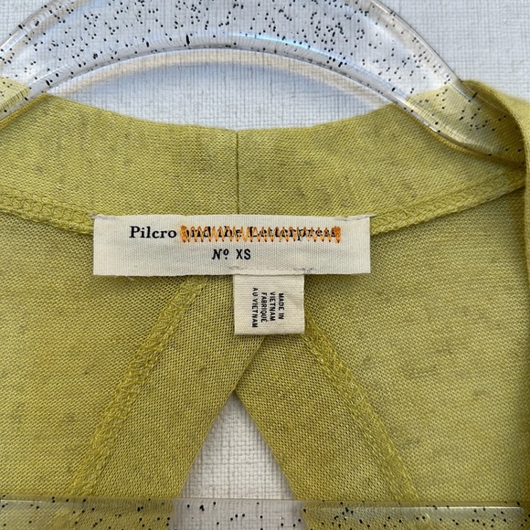 Anthropologie • Pilcro Chartreuse Cut-Out Sweater • Sz XS/S • NEW! - Picture 6 of 14